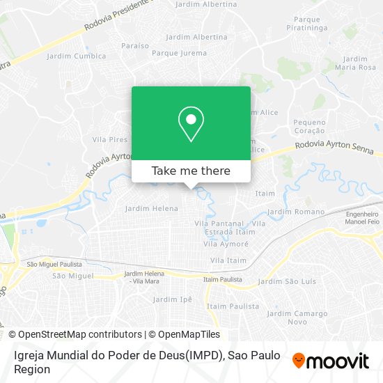 Igreja Mundial do Poder de Deus(IMPD) map