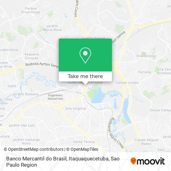 Banco Mercantil do Brasil, Itaquaquecetuba map