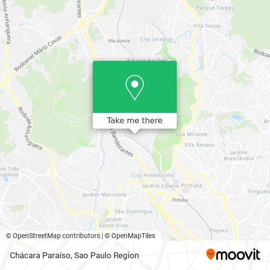 Chácara Paraíso map