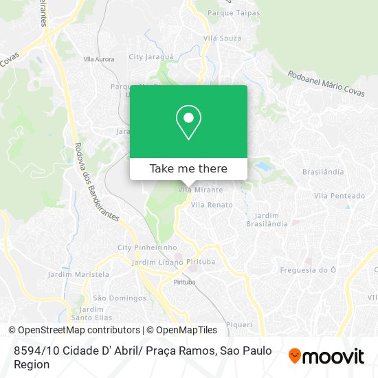 8594 / 10 Cidade D' Abril/ Praça Ramos map