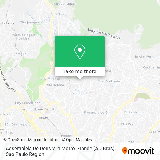 Assembleia De Deus Vila Morro Grande (AD Brás) map