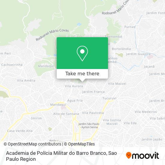 Academia de Polícia Militar do Barro Branco map