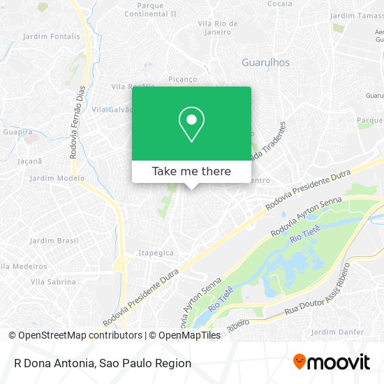 R Dona Antonia map