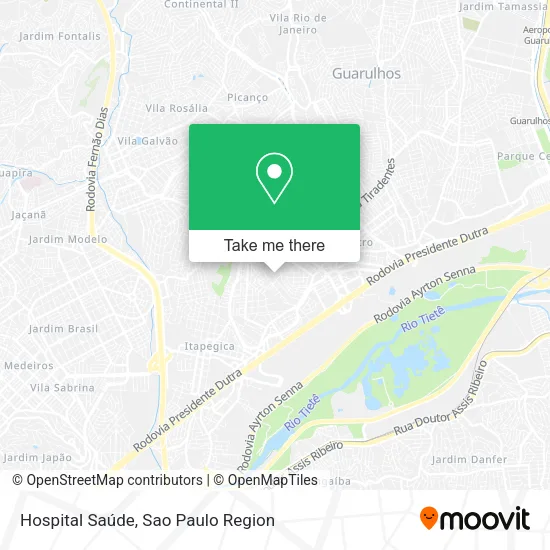 Hospital Saúde map