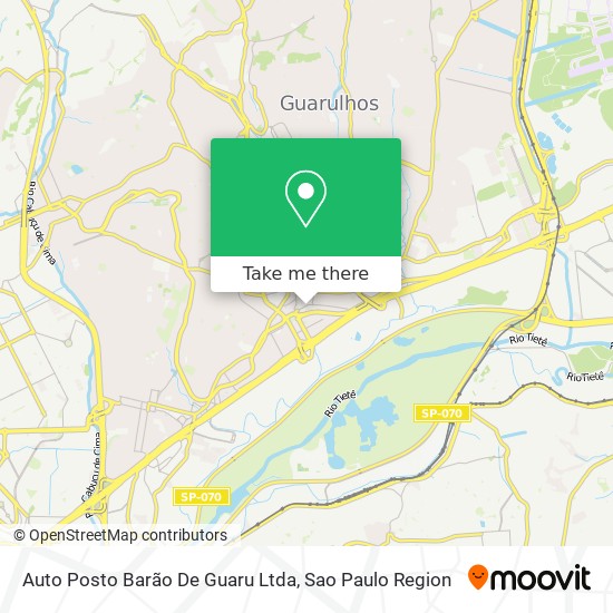 Auto Posto Barão De Guaru Ltda map