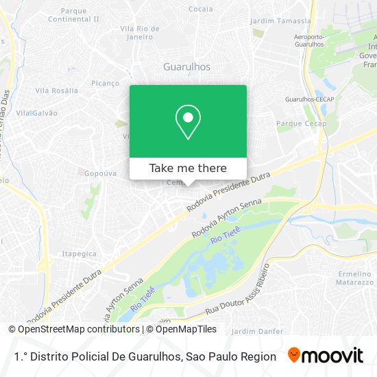 1.° Distrito Policial De Guarulhos map