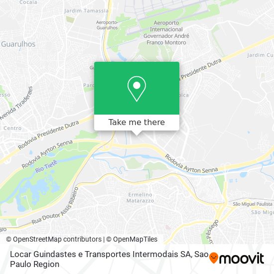 Locar Guindastes e Transportes Intermodais SA map