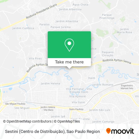 Sestini (Centro de Distribuição) map