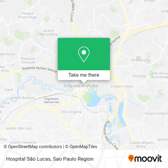 Hospital São Lucas map