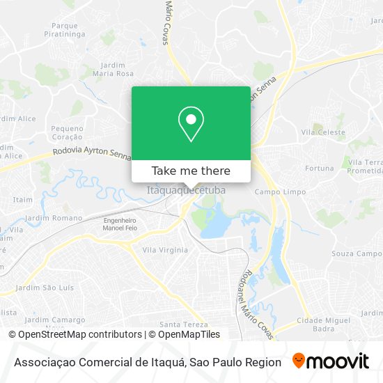 Associaçao Comercial de Itaquá map