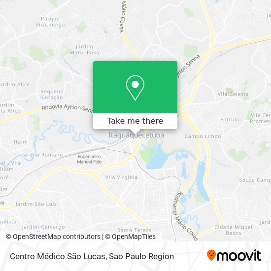 Centro Médico São Lucas map