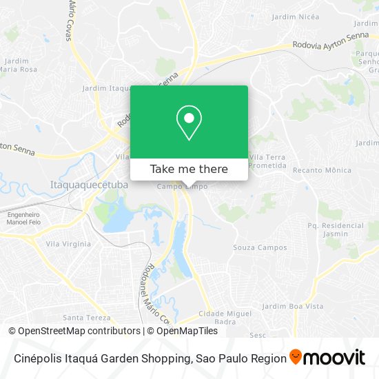 Cinépolis Itaquá Garden Shopping map