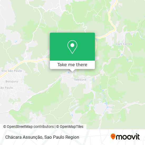 Chácara Assunção map