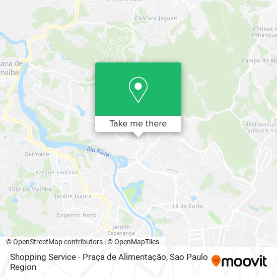Shopping Service - Praça de Alimentação map
