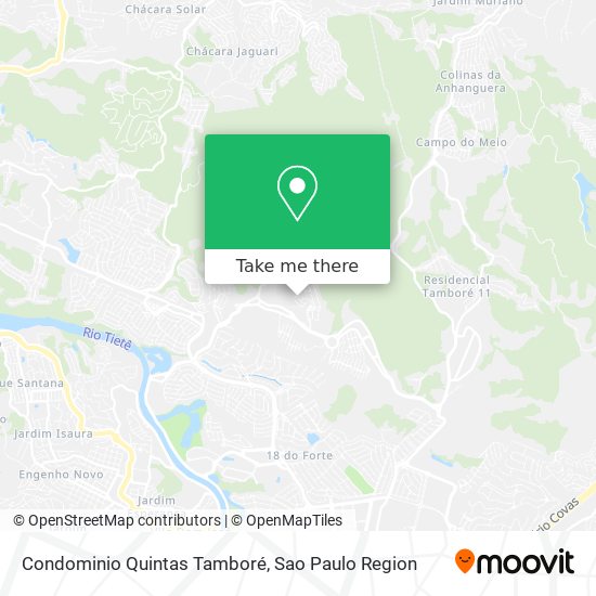 Mapa Condominio Quintas Tamboré