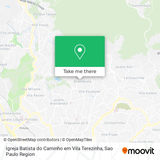 Igreja Batista do Caminho em Vila Terezinha map