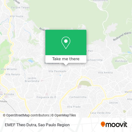 EMEF Theo Dutra map