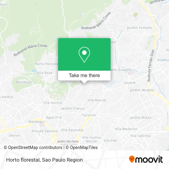 Horto florestal map