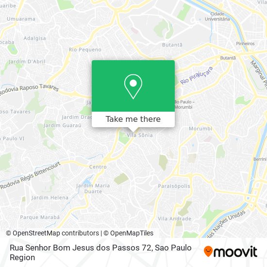 Mapa Rua Senhor Bom Jesus dos Passos 72