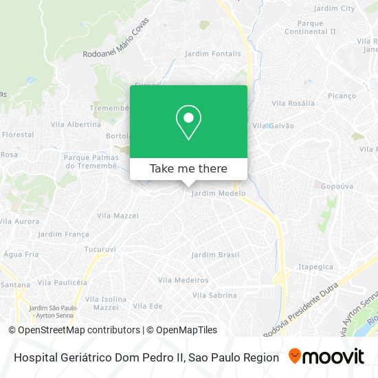 Hospital Geriátrico Dom Pedro II map