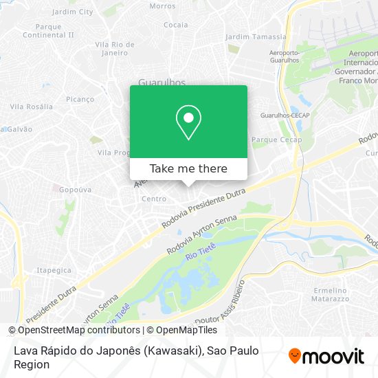 Lava Rápido do Japonês (Kawasaki) map