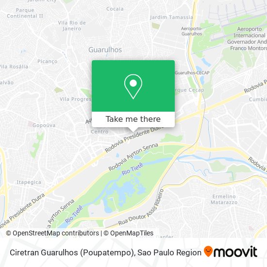 Ciretran Guarulhos (Poupatempo) map