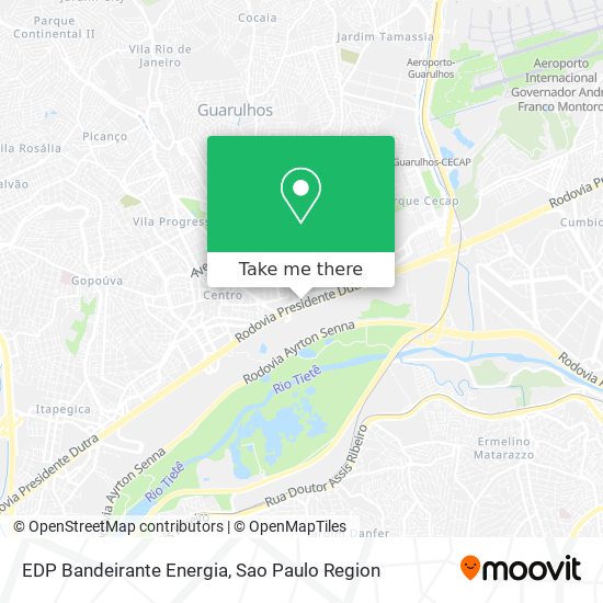 EDP Bandeirante Energia map