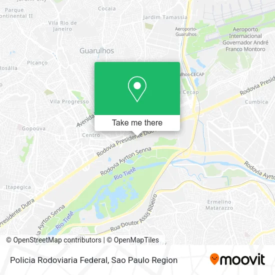Policia Rodoviaria Federal map