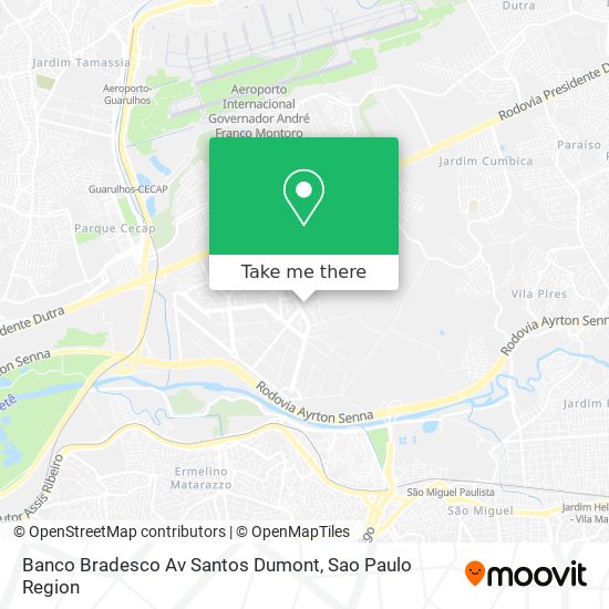 Mapa Banco Bradesco Av Santos Dumont