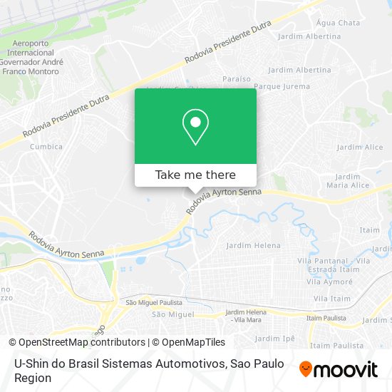 U-Shin do Brasil Sistemas Automotivos map