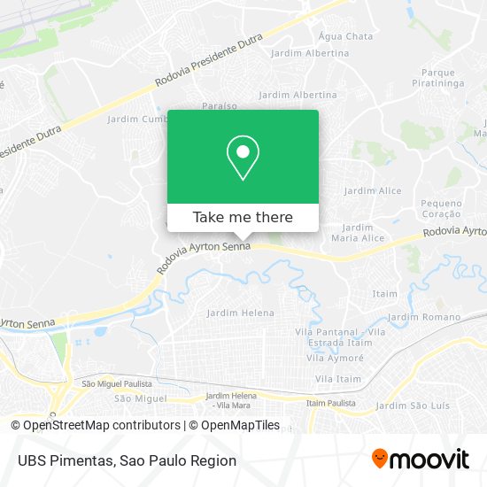 Mapa UBS Pimentas