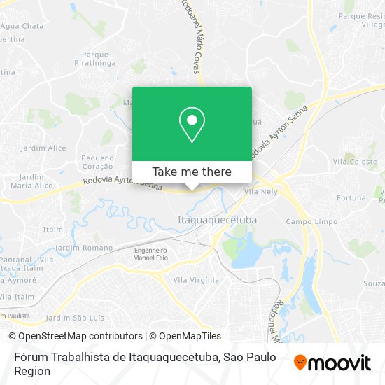 Fórum Trabalhista de Itaquaquecetuba map