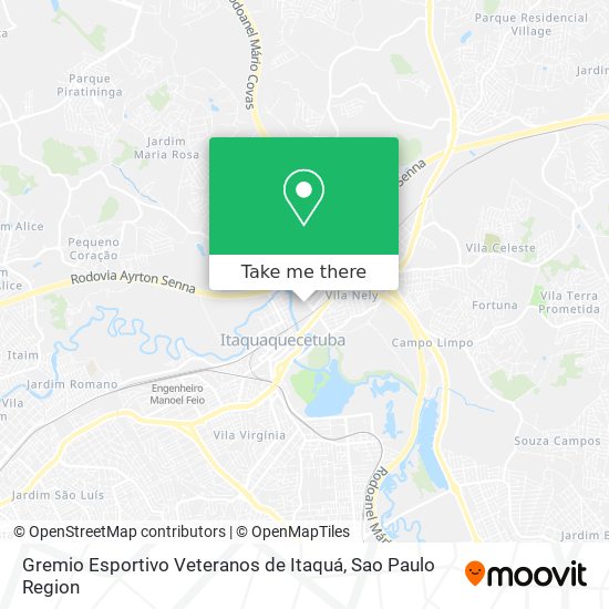 Mapa Gremio Esportivo Veteranos de Itaquá