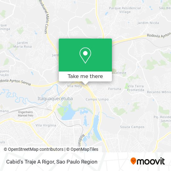 Cabid's Traje A Rigor map