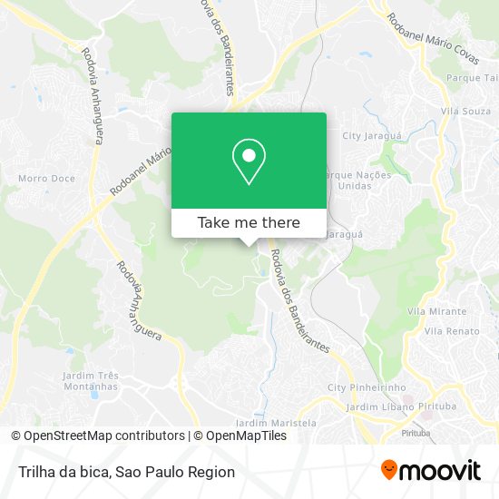 Trilha da bica map