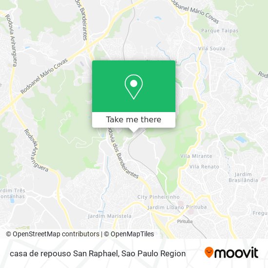 Mapa casa de repouso San Raphael