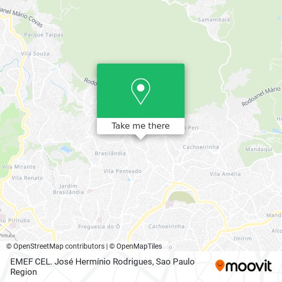 Mapa EMEF CEL. José Hermínio Rodrigues