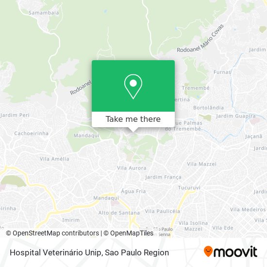 Hospital Veterinário Unip map