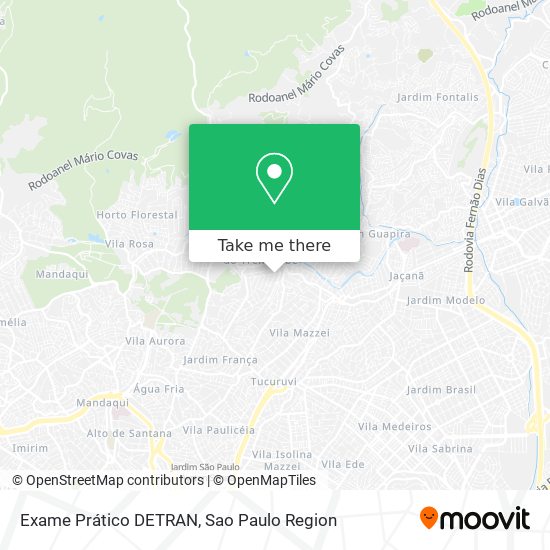 Mapa Exame Prático DETRAN