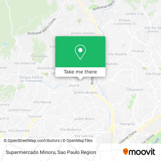 Supermercado Minoru map