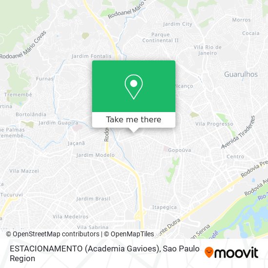 Mapa ESTACIONAMENTO (Academia Gavioes)