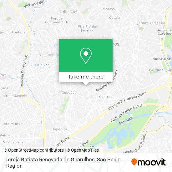 Igreja Batista Renovada de Guarulhos map
