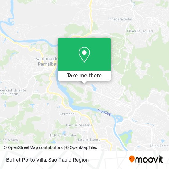 Buffet Porto Villa map