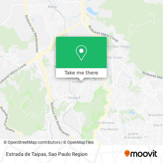 Estrada de Taipas map