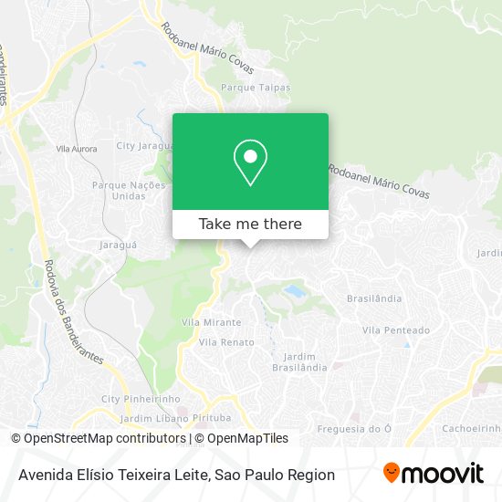 Mapa Avenida Elísio Teixeira Leite