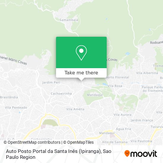 Auto Posto Portal da Santa Inês (Ipiranga) map