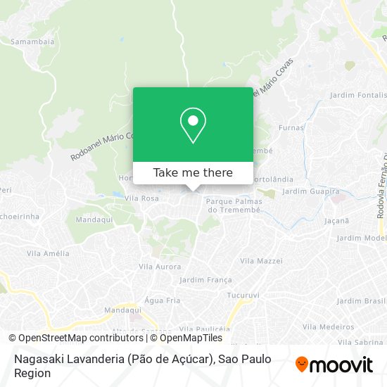 Nagasaki Lavanderia (Pão de Açúcar) map