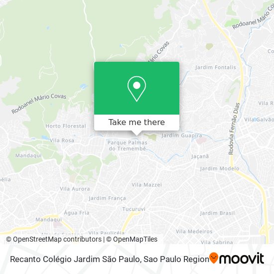 Recanto Colégio Jardim São Paulo map