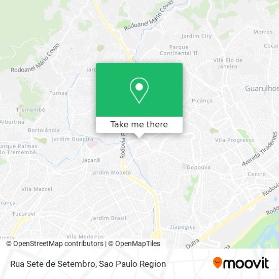 Mapa Rua Sete de Setembro