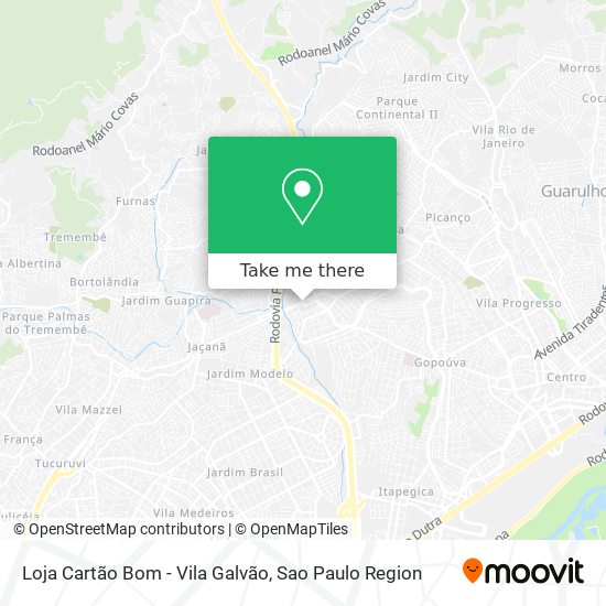 Loja Cartão Bom - Vila Galvão map